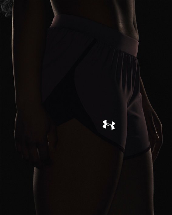 Women's UA Fly-By 2.0 Shorts in Purple image number 3